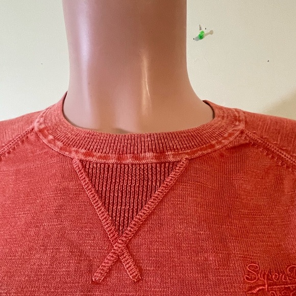 Superdry Womens XL sweatshirt premium dried cotton pink/orange quality stitching - Picture 4 of 14